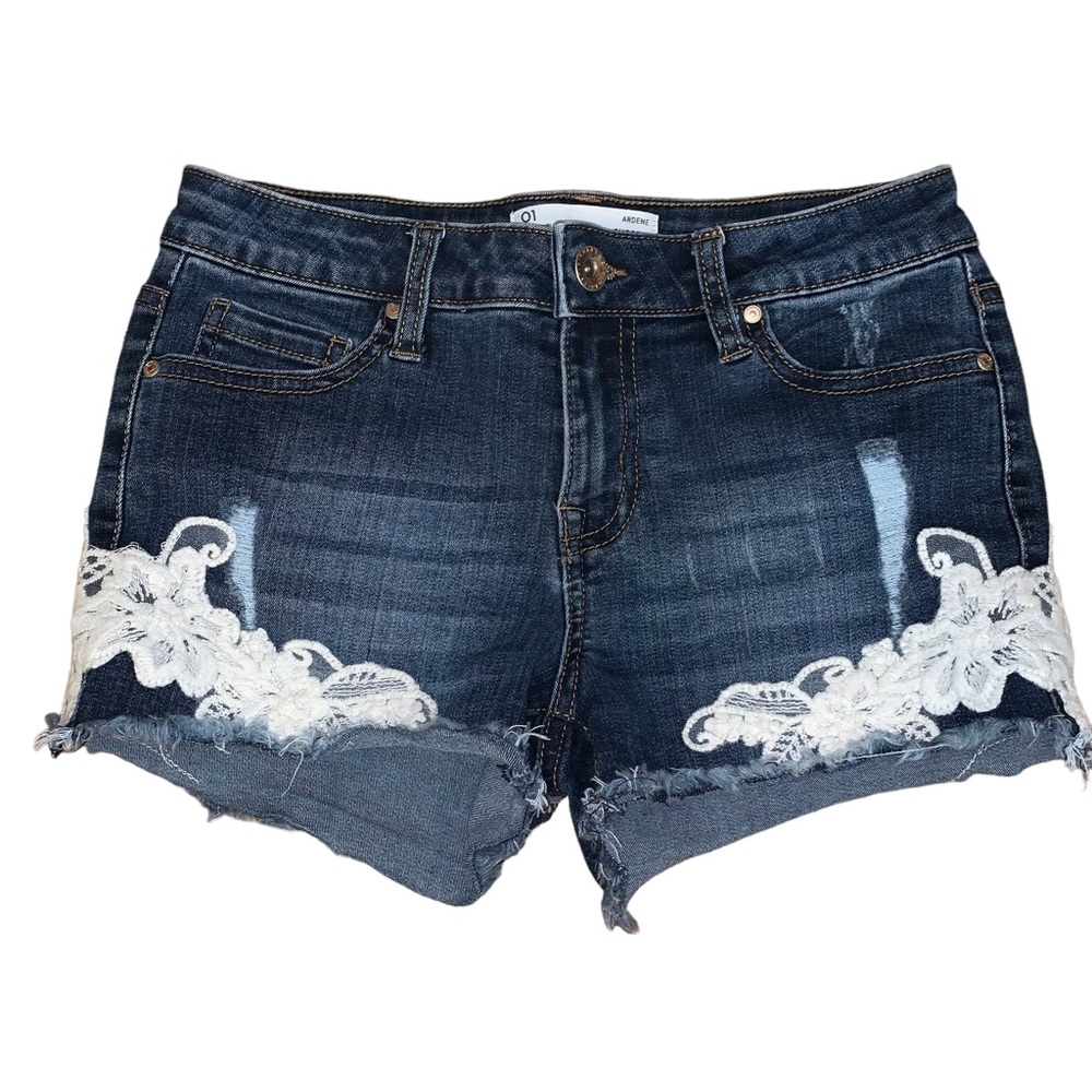 Eighty Two Denim Ardene Shortie Short Court High Rise Jeans Shorts Size 01